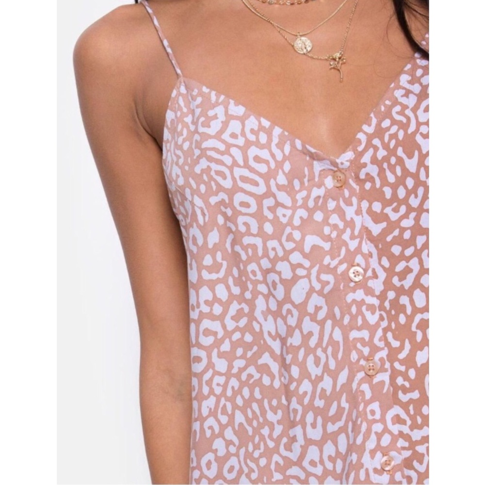 • LAST 2 • Sanna Slip Dress Leopard Spot - PINK - Picture 5 of 6